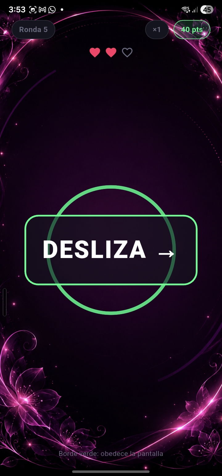 Partida con comando DESLIZA